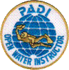 PADI Instructor Patch (click to enlarge)